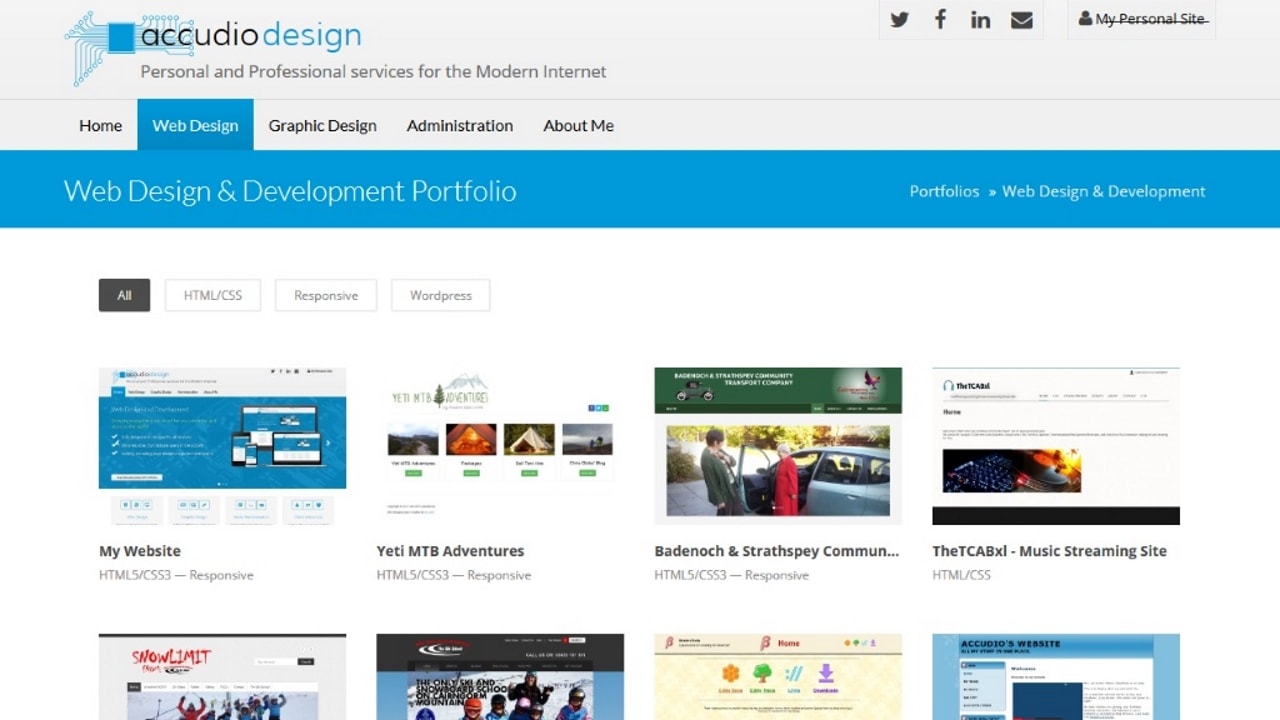 mk2.accudio.com portfolio page desktop