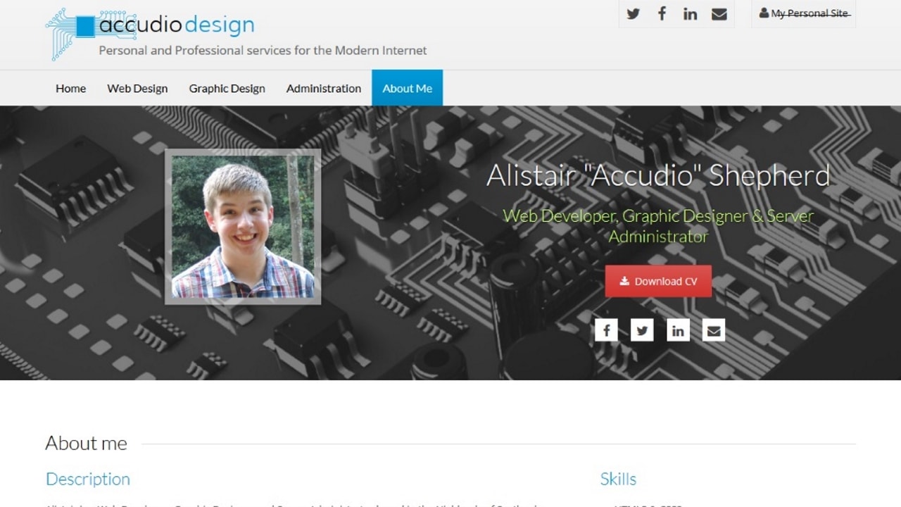mk2.accudio.com about page desktop