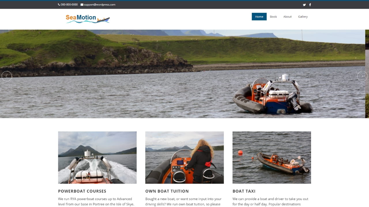 seamotion.accudio.com home page desktop