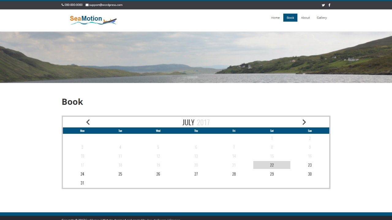 seamotion.accudio.com portfolio page desktop