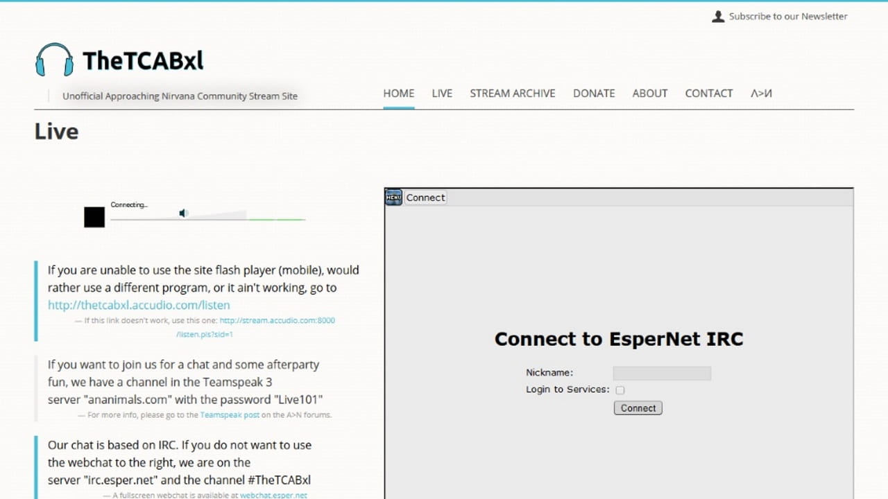 thetcabxl.accudio.com portfolio page desktop