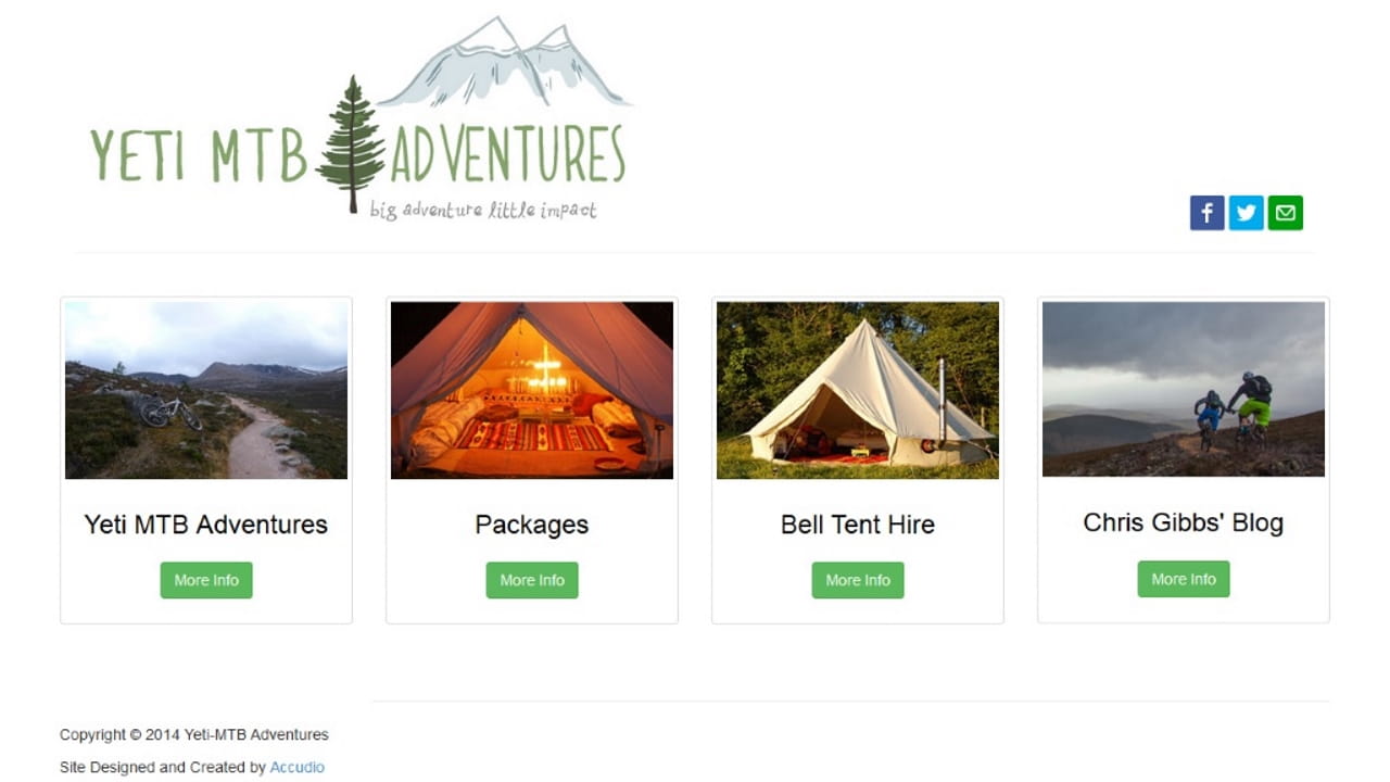 yeti-rooms.com home page desktop