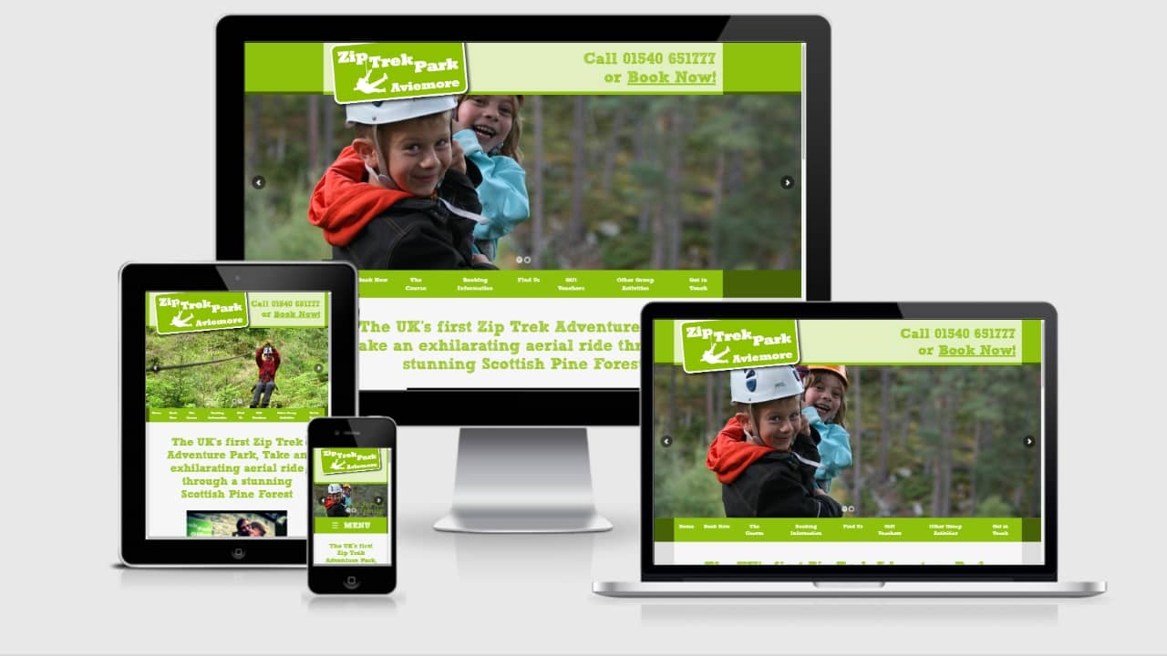 zippark.co.uk home page responsive view